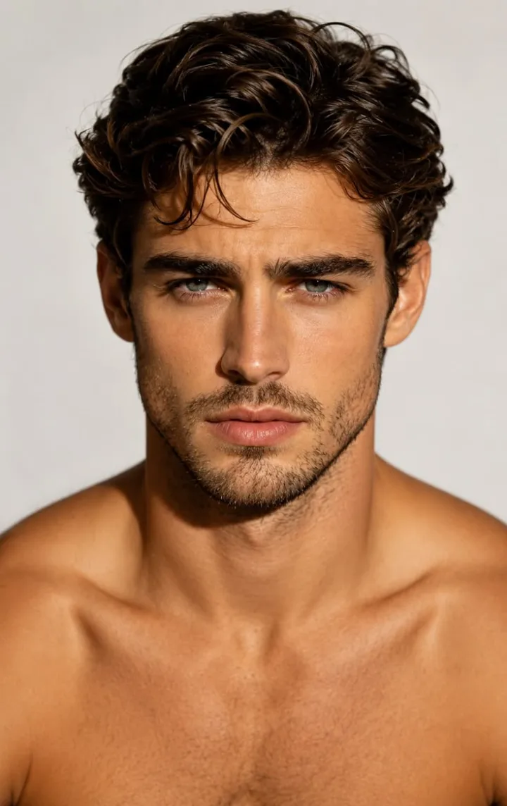 Casual portrait of a man before the transformation